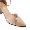 ELEGANCIA-Women's Block Heel Pumps-BLISS-NUDE